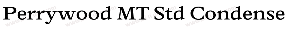 Perrywood MT Std Condensed字体转换